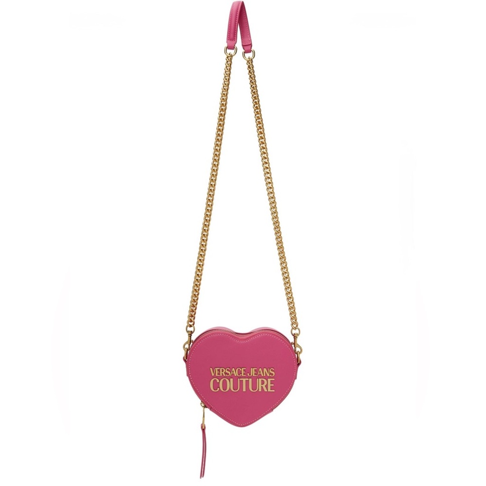 Versace Jeans Couture Pink Heart Crossbody Bag